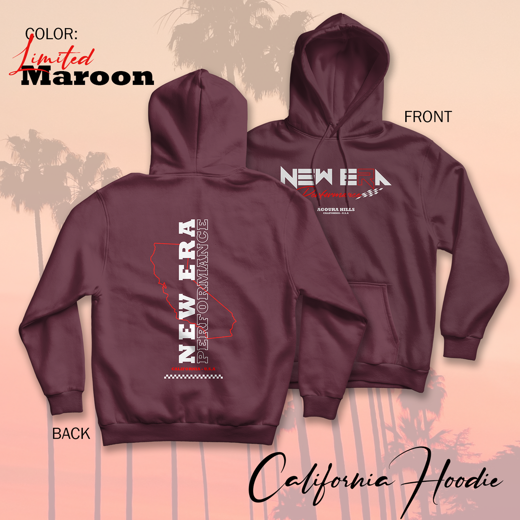 2023 CALI HOODIE - MAROON - New Era Performance